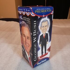 Royal Bobbles George W. Bush 10214 Bobblehead Storage Wear On Box